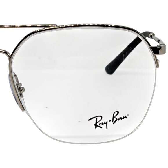 Ray-Ban RX6444 2501 Silver Frames 53-18-140 Aviator Metal RX-Able Unisex - Picture 3 of 9